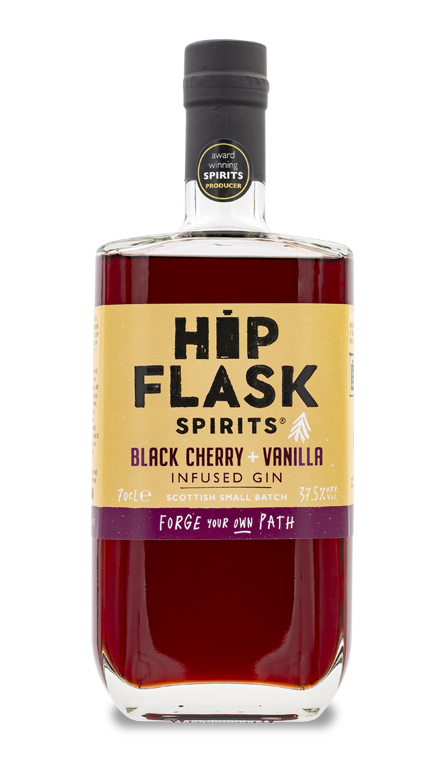 Gin Bothy Hipflask Spirits Black Cherry & Vanilla
